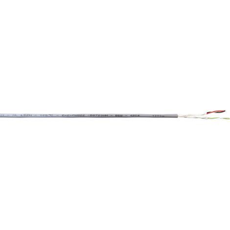 Câble Blindé RS PRO 300 V, 2 x 2 x 0,34 mm², 22 AWG, 100m ( Prix pour Bobine de 100 Mètres )