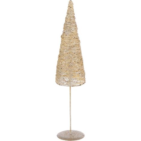 Sapin de Noël sur Socle "Glitter" 58cm Doré