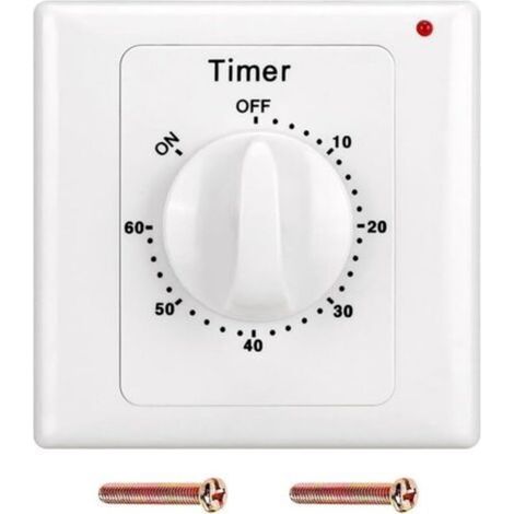 60 Min Compte à rebours Minuterie AC 220 V Bouton de Commutation Style Électronique Mécanique Compte à rebours Minuterie Prise Minuterie (1/5)