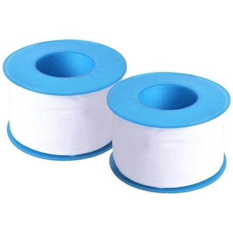 2 Rouleaux de Téflon Ruban Filetage 50mm x 30m, Ruban D'étanchéité PTFE Étanche, Étanchéité de Tuyau Ruban Résistant à La chaleur, Plomberie Joint Rubans pour Robinets Gaz L'eau Pommeau Douche, Blanc