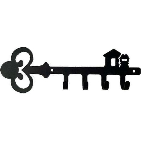 Support de porte-clés, organisation d’entrée Décor mural, porte-clés Wall Mount Vintage Keys Hook Hom (1/5)