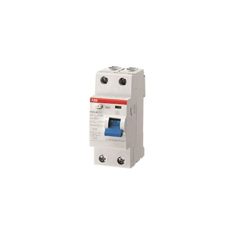 interrupteur différentiel - abb f202 - 2 pôles - 25a - 300 ma - type ac - abb 2csf202001r3250