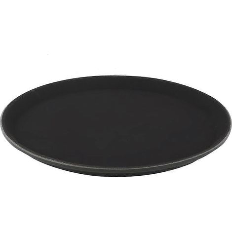 Plateau rond en plastique pour café, thé et autres aliments, idéal pour les restaurants, les maisons et les hôtels (V1100) (1/4)