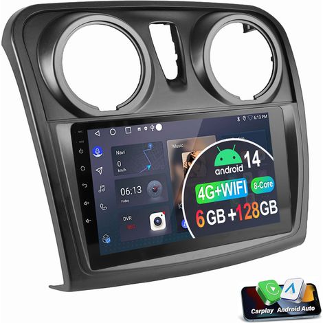 Pour Renault Dacia Duster Dokker Logan Sandero 6 + 128G APPLE Carplay autoradio Android 14 6+128G (1/5)
