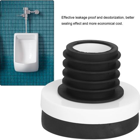 [Accessoire de toilet] Joint d'étanchéité et raccord anti fuites pour urinoirs mural et au sol, diamètre 45 mm (PP et clay) (1/5)