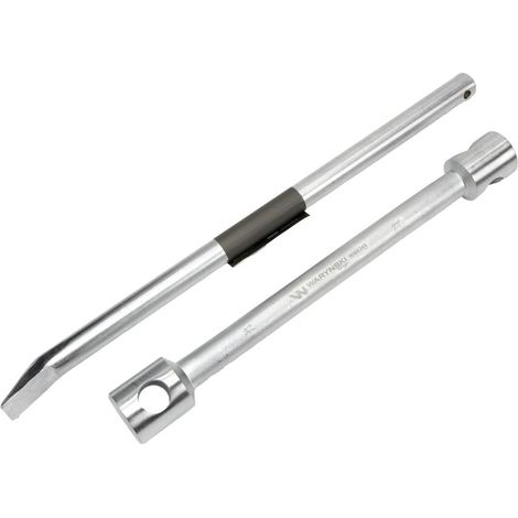 Chiave per ruote, lunga 395 mm, misura 27x32 mm con cucchiaio, per lavori di montaggio e smontaggio in meccanica, Waryński (1/3)