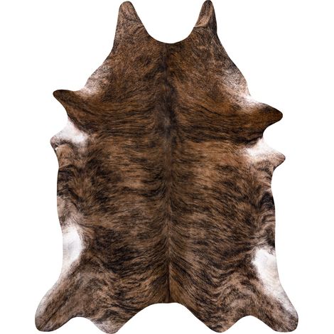 Tappeto Imitazione pelle di bovino, Mucca G5072-1 Pelle Marrone brown 100x150 cm
