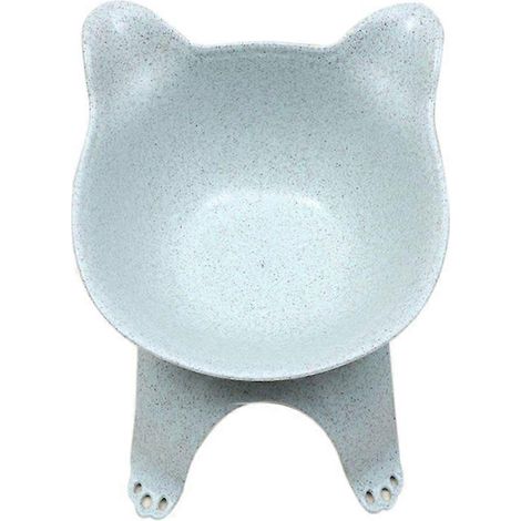 Écuelle surélevée inclinée anti-dérapante pour chien et chat, bol simple pour alimentation et eau, gamelle non glissante pour chiot et chaton, récipient incliné 15°.