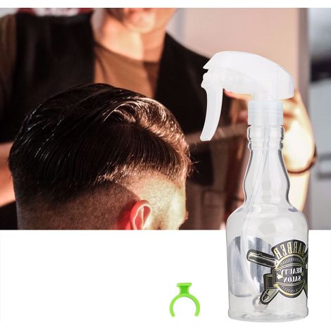 Flacon pulvérisateur rechargeable 280ml pour soin des cheveux, style vintage (Noir) (1/5)