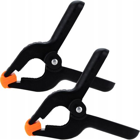 ABRAZADERA DE RESORTE PARA MODELISMO, SUJECIÓN, CARPINTERÍA, CLIP RESISTENTE, 4'', 2 PIEZAS (1/5)