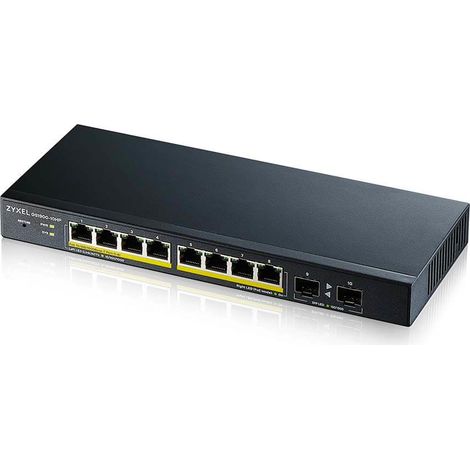 Zyxel GS1900-10HP Gestito L2 Gigabit Ethernet (10/100/1000) Supporto Power over Ethernet (PoE) Nero (1/4)