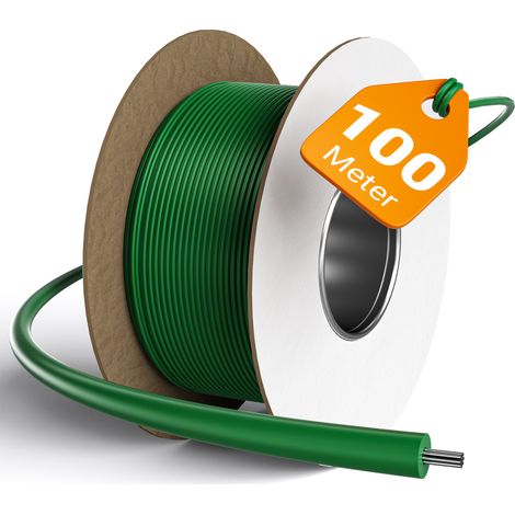 Wiltec Filo perimetrale robot rasaerba 100 m, diametro 2,45 mm, filo di rame stagnato, universale