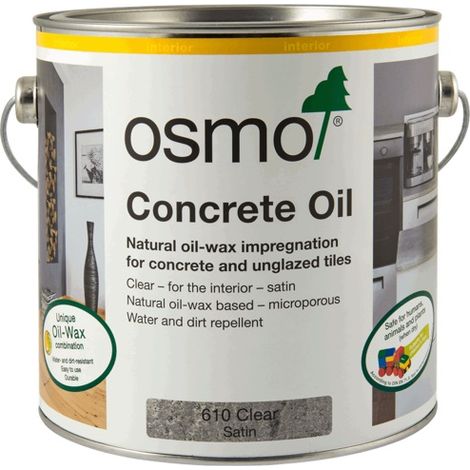 Osmo Concrete Finishing Oil - Clear - Satin - 2.5L