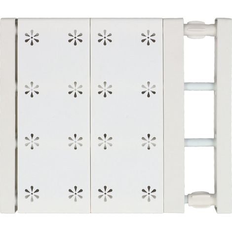 Kleiderschrank-Trennwand mit ausziehbarer Stange, mehrlagige und platzsparende Trennwand für Kleiderschränke (30-40 cm) (1/5)