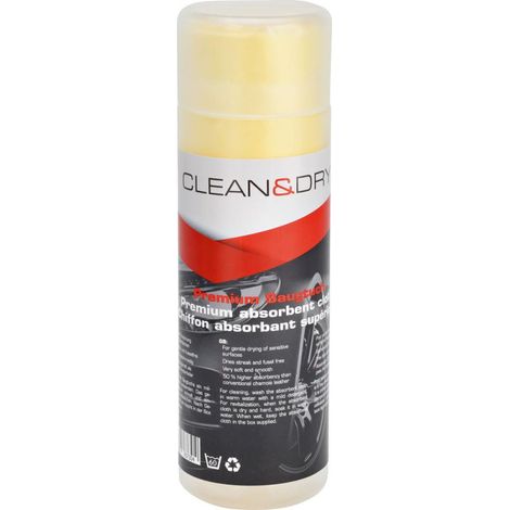 Cire synthétique. Peau de chamois Clean & Dry 66x43 cm (1/2)