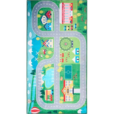 Kinderteppich SEBEN Grün 80 x 150 cm