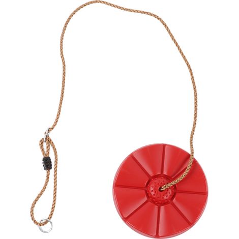 Balançoire pour enfants avec corde d'escalade, plateformes et siège disque, idéale pour l'intérieur et l'extérieur (garçons et filles). (1/5)