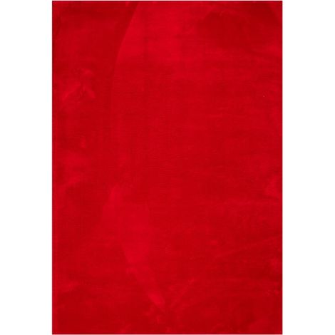 HUARTE Kurzfloriger, weicher und waschbarer Teppich rot 160x230 cm