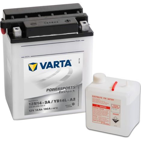 Batería de motocicleta Powersports Freshpack YB14L-A2 Varta (1/2)
