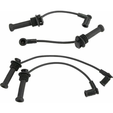 Ensemble de 4 câbles d'allumage et de bougies d'allumage pour Ford Focus 1335369 1335377 (1/5)