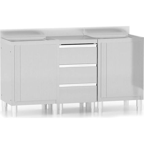 Maison Exclusive - Armarios de cocina comerciales 3 piezas de ace (1/5)