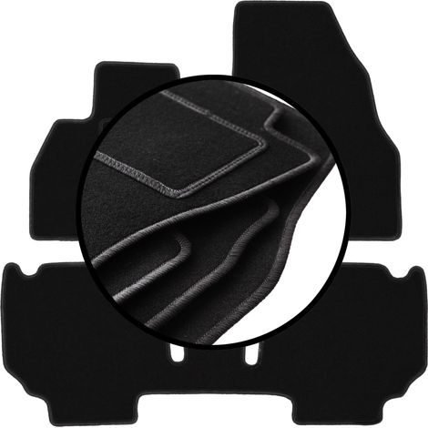 Jeu complet de tapis en velours pour : Renault Kangoo II combivan (2013-) (1/5)