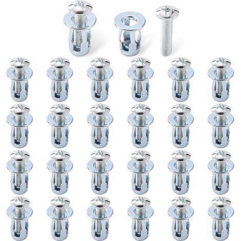 50pcs pour Cheville Placo Charge Lourde, M4x20 Cheville Brique Creuse, Chevilless à Cavité, Chevilles Parpaing Creux, Chevilles Expansion de Métallique, Ancrages pour Plaques de Plâtre Tôle de Fer (1/5)