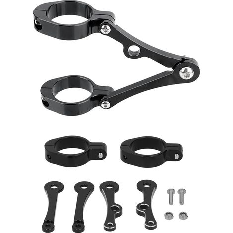 Motorrad-Scheinwerferhalterung, CNC-Aluminium-Frontlampen-Befestigungsklemme für 1,5 Zoll 1,6 Zoll Gabelrohr (1/5)