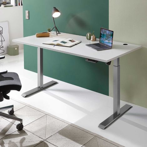 Bureau assis debout Sonra électrique - gris