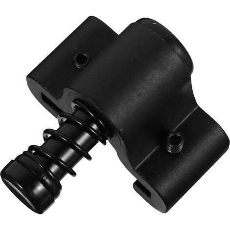 Guide de sol pour porte de grange coulissante acier carbone, noir (1/5)