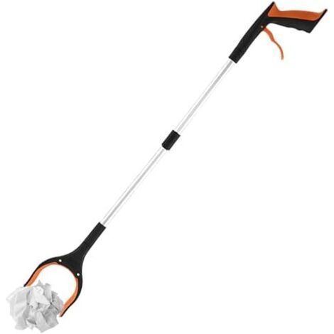 Pince De Préhension À Long Manche En Aluminiumg Grabber Reacher Tool 83x10cm Extension Pliable Attrape Tout Rotative 90 ° Outil D'assistance Pour La Collecte Des Déchets Orange - (1/5)