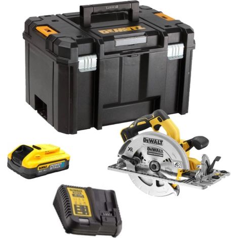 Dewalt DCS572H1-QW Scie circulaire XR 18V 184 mm - 1 X 5.0 Ah batteries Powerstack + chargeur en coffret (1/5)