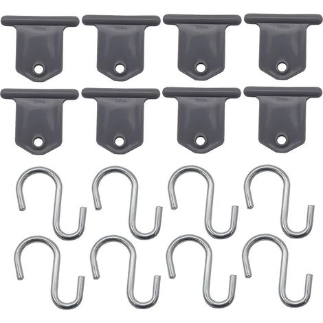 Crochets pour éclairage d'auvent de camping-car, accessoires pour auvent de camping, supports pour guirlandes lumineuses, lot de 8