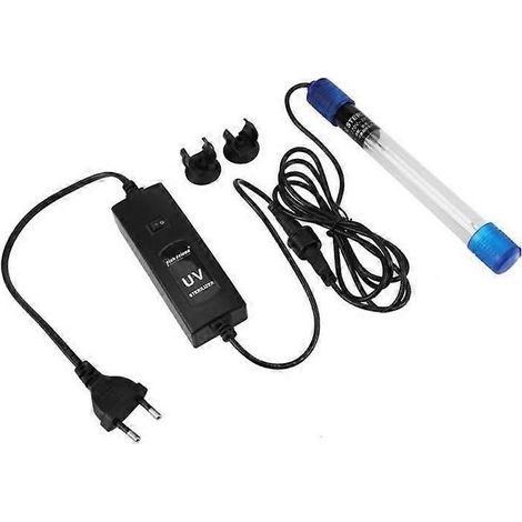 Lot de 2 supports de chauffage d'aquarium à ventouse pour verre (noir) (1/5)