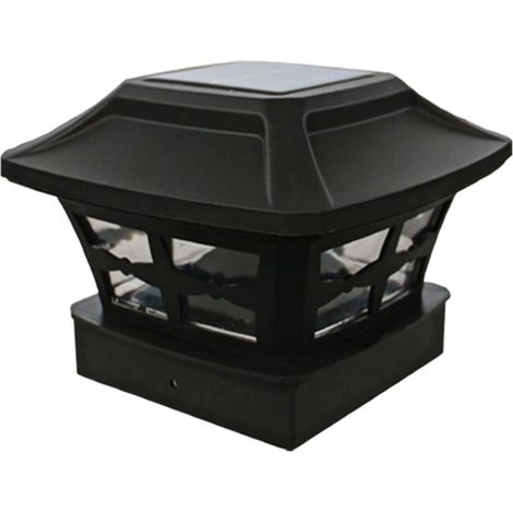 1pièces Lampe Solaire Exterieur Sur Pilier Lampe De Jardin Solaire Étanche Pour Clôture De Cour Jardin