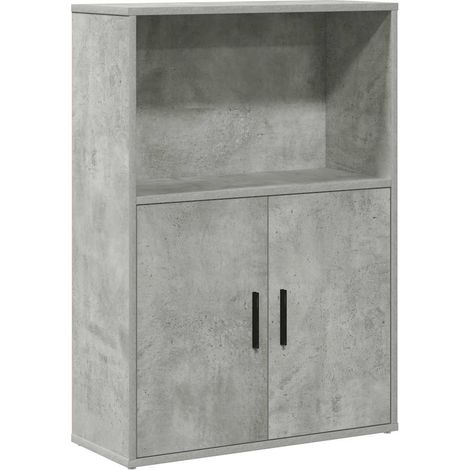 Maison Exclusive - Libreria Grigio Cemento 60x24x85 cm in Legno Multistrato