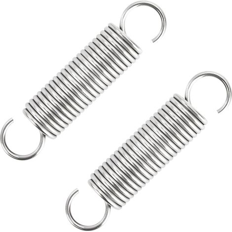 Traction Spring 70 mm Tension Springs with Hooks Stainless Steel Springs Wire Diameter 1.9 mm Outer Diameter 16 mm Force 7.2 kg 2 Pieces (1/5)