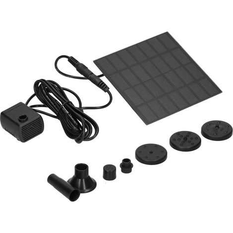 Automatischer schwimmender Solarbrunnen mit verschiedenen Düsen für Teich, Pool und Garten, Außendekoration, umweltfreundliche Wasserpumpe. (1/5)
