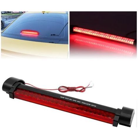 BUNTHAUS PA Troisième feu stop à LED - Feu stop central surélevé, barre de remorquage rouge 80LED 64cm, troisième feu arrière 12 V, 1 pièce (1/4)