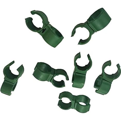 Connecteur de canne de treillis pour plantes de 11 mm, accessoires de tuteur en rotin, clip de fixation pour tuteur de jardin, verger, cage à tomates (100) (1/5)