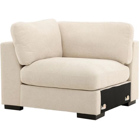 Module Canapé d'Angle Gauche "Salerno" 112cm Beige (1/5)