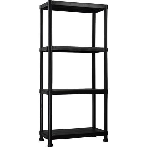 Scaffalatura in resina con 4 ripiani, portata 100 kg, 61x31x131 cm, Thinia Home