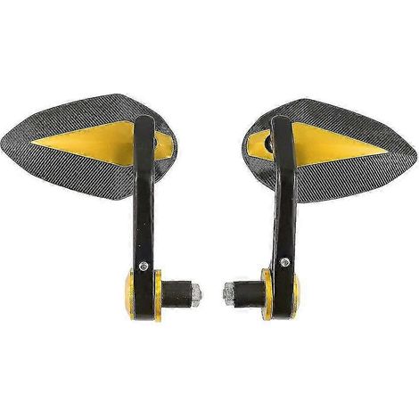 Rétroviseurs de guidon et rétroviseurs latéraux pour motos Yamaha R6 R1 MT 09 Tmax Xmax WR 125 250 690 et Duke 125 200 390 (Or) (1/5)