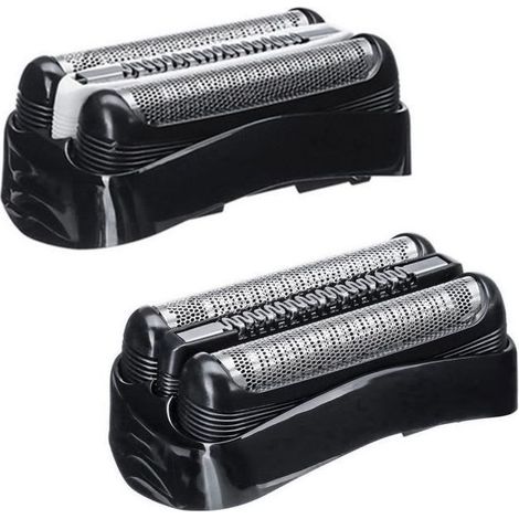 2 PièCes SéRies 21B-32B Rasoir TêTe de Rechange Couteau Filet Membrane pour Braun SéRie 3 Rasoirs éLectriques 3 301S 310S 320S (1/4)