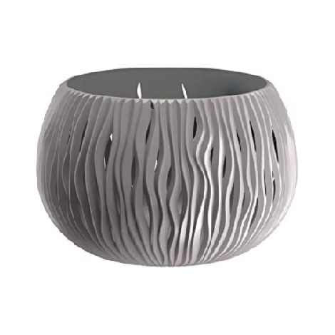 Vaso Nike DSK con decorazione tridimensonale Prosperplast - 37xH22 cm DarkGrey