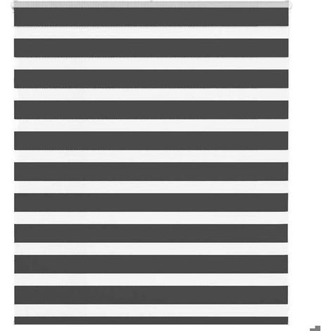 4014213 Store zèbre noir 120x100 cm largeur du tissu 115,9 cm polyester (1/5)