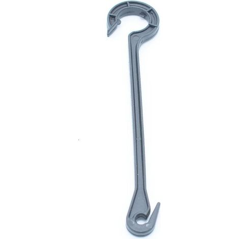 Lot de 20 Crochets - Suspension Tuyau Micro Irrigation - Diamètre 16 mm - Hauteur 16,5 cm - Largeur 3 cm - PEHD (1/3)
