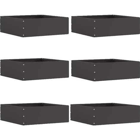 Bordillo para césped, acero resistente a la intemperie, diseño minimalista, 40 x 40 x 13 cm - a (1/2)