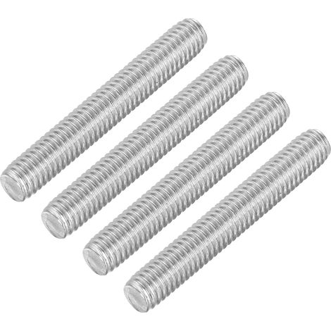4Pcs Tiges Filetées Entièrement, M6 x 40mm Acier Inoxydable 304 Goujons de Barre Filetée à Droite Pas de Filetage M6-1 pour l'Assemblage de Machines de Meubles