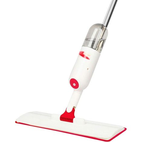 TRADE SHOP - Mocio Spray Per Pulizia Pavimenti Con Panno Microfibra Serbatoio 350ml Rotazione 360° - (1/5)
